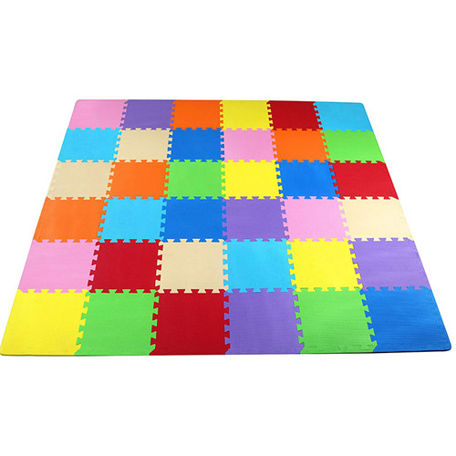 Teenage Mutant Ninja Turtles Kids Foam Mat, Interlocking Puzzle Non Slip Exercise Play Mat Flooring tiles, Multi, 36 x 36 Inches, 9 Tiles